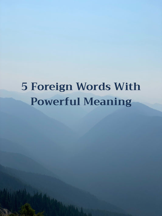 Minimalist T-Shirts That Whisper Depth: 5 Foreign Words With Powerful Meaning