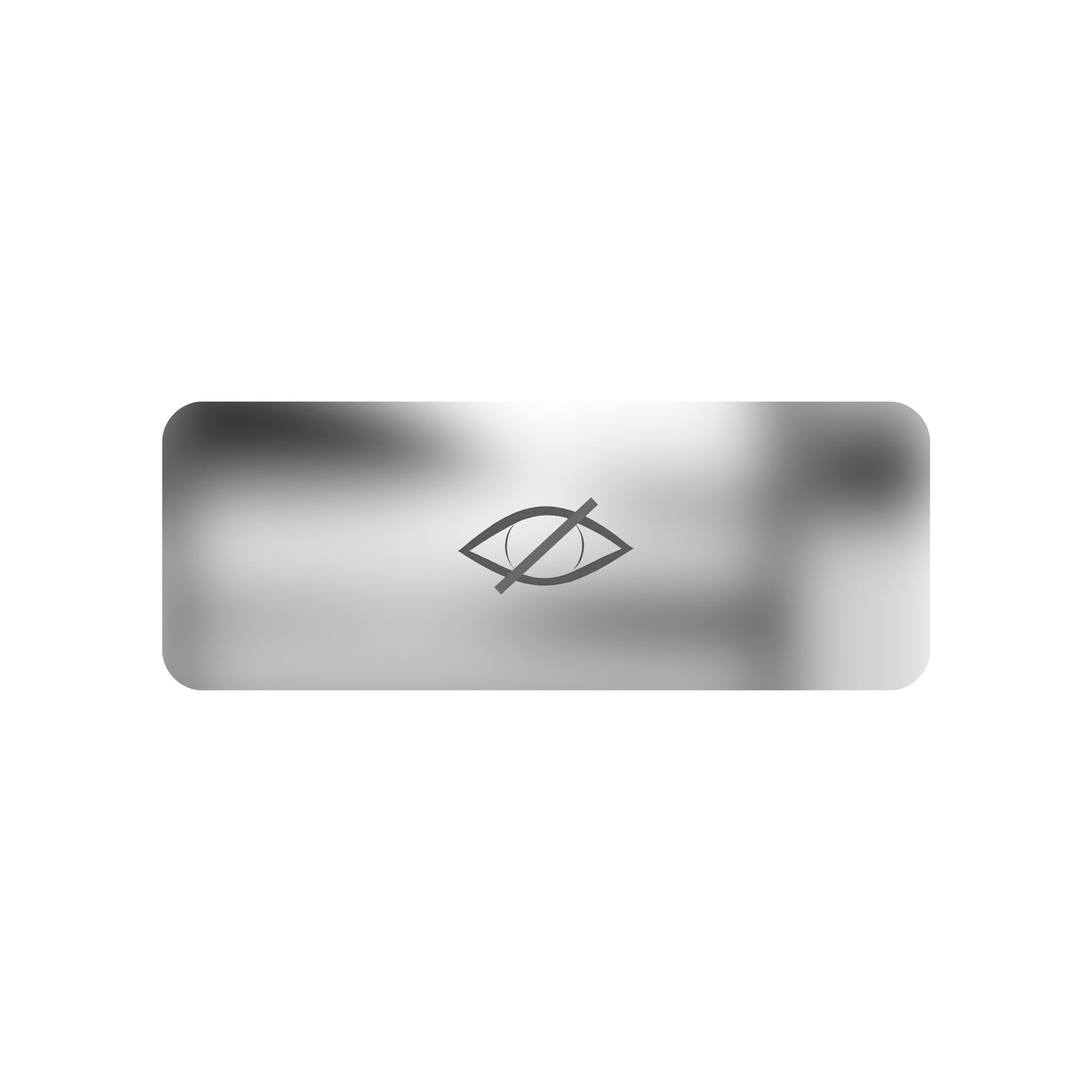 A small blurred symbol featuring sensitive content. Bold and witty design