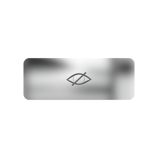 A small blurred symbol featuring sensitive content. Bold and witty design