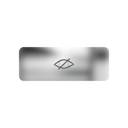 A small blurred symbol featuring sensitive content. Bold and witty design