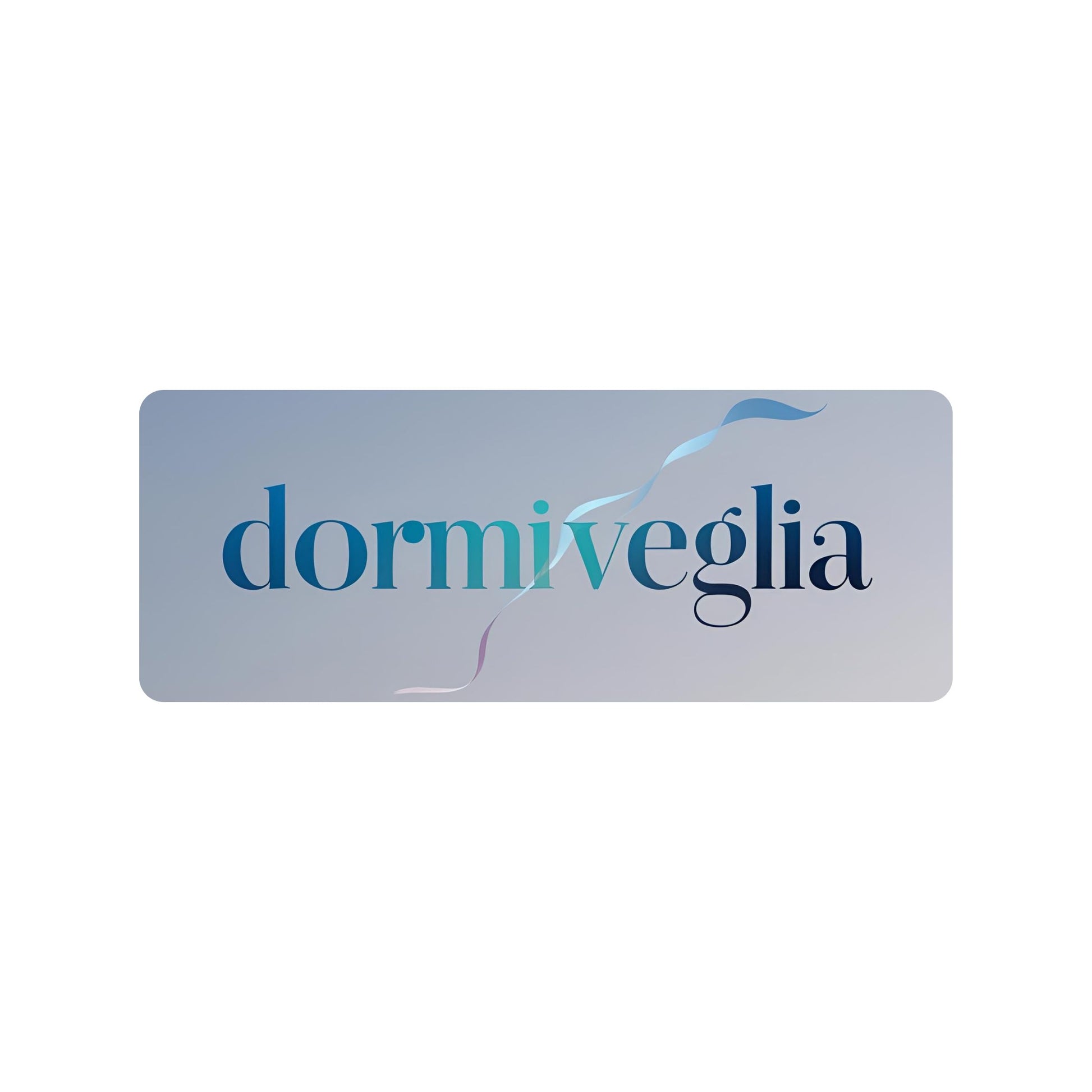 Enlarged design for T-shirt with the word dormiveglia, symbolizing the state between sleep and wakefulness with a calm design
